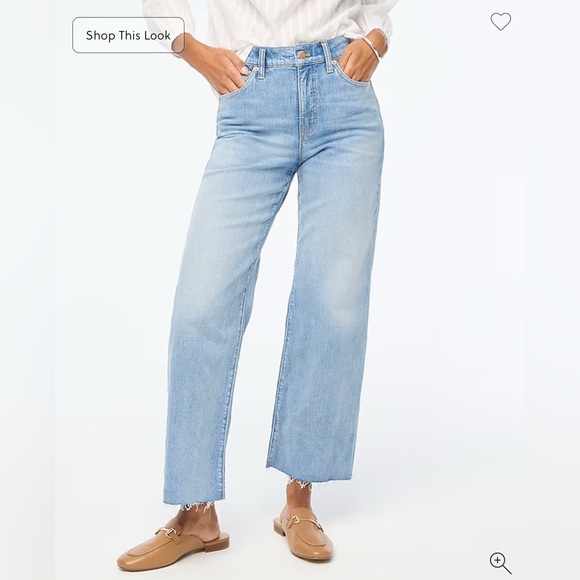 J. Crew Factory Denim - NWT J.Crew Factory Wide-leg crop jean in all-day stretch - Size 30